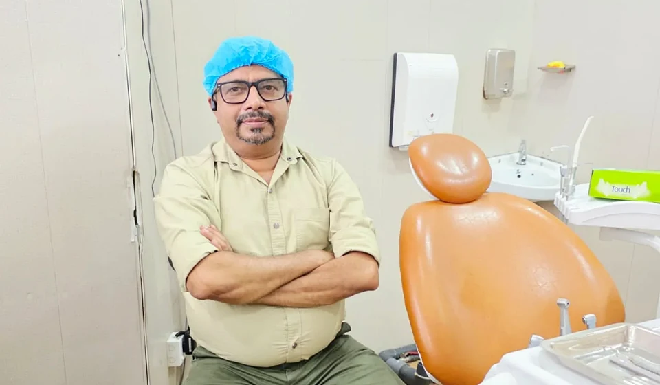 Dental consultation room prepared for an orthodontic assessment